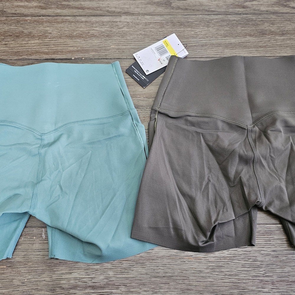 Nike Universe Women's Athletic Shorts Set - Teal and Brown - Picture 4 of 6